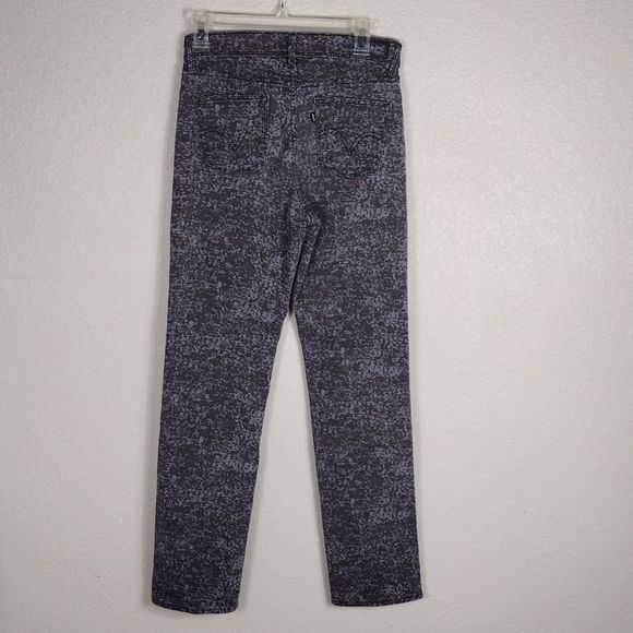 Levi's 512 Perfectly Slimming High Rise Straight Leg Gray Camo - Picture 6 of 14